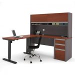 adjustable height desk reversible l-desk with adjustable height return - 71.125 NDMPGHZ