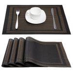 amazon.com: placemats, artand heat-resistant placemats stain resistant  anti-skid washable pvc table mats RULMCNT