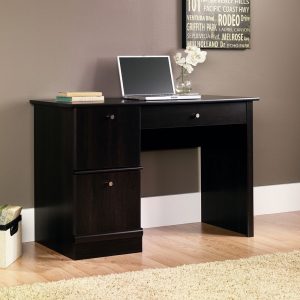 amazon.com: sauder computer desk, cinnamon cherry finish: kitchen u0026 dining NETIJXK