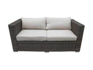 ascot outdoor rattan sofa 2 seat in truffle FLBWJLD