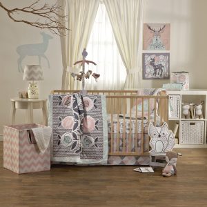 baby girl bedding lolli living 4 piece sparrow crib bedding set ZKNNCGK