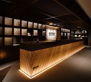 bar counter boxing plus - taipei, taiwan. reception counter designoffice receptionbar  ... JUBYPHS