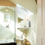bathroom ceiling lights example of a classic bathroom design in seattle with a pedestal sink, NCRDZUU