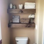 bathroom decor 2. floating pallet shelves for storage and design WAKTSHF