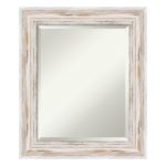 bathroom mirrors amanti art - bathroom mirror, medium, alexandria whitewash, 21 BGOZALQ