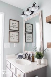 bathroom wall decor make your own farmhouse bathroom...yourself! bathroom wall decorbathroom ... PZVKQVW