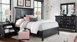 bedroom sets belmar black 5 pc queen bedroom GKNRDAW