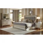 bedroom sets champagne 6-piece queen bedroom set - diva CKVHHLF