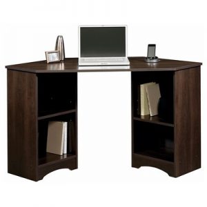 beginnings corner desk - cinnamon cherry - sauder DWPZMZW