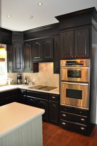 black kitchen cabinets black cabinets with soffits. FSUWSUJ