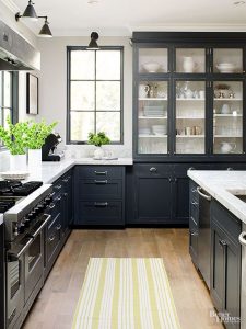 black kitchen cabinets country kitchen ideas. dark kitchen cabinetsblack ... NLBNUFU