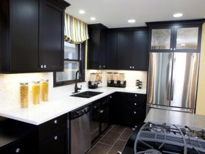 black kitchen cabinets HKTHWGA