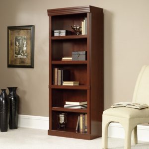 bookcases amazon.com: sauder heritage hill open bookcase, classic cherry: kitchen u0026  dining FEVWJHL