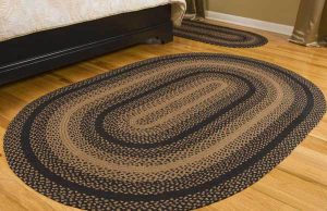 braided rugs ebony jute braided rug WZIBFVO