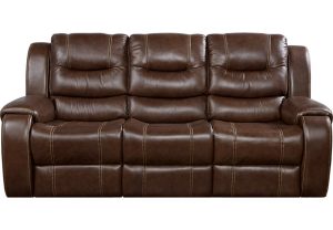 brown leather sofa veneto brown leather reclining sofa - leather sofas (brown) LTYCBQX