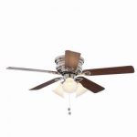 ceiling fans with lights clarkston 44 in. brushed nickel ceiling fan with light kit ZSAFVIO