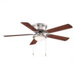 ceiling fans with lights led brushed nickel ceiling fan SEKFXHQ
