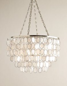 chandelier lighting aurora 3-light silvery chandelier YPMBBRN