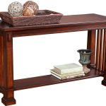 clairfield tobacco sofa table GMFTKPE