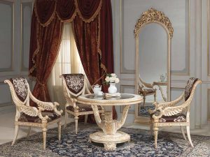 classic furniture classic table / glass / round louis xvi vimercati meda luxury classic TQMWIBO