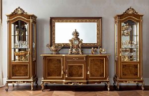 classic furniture sideboard with long legs / classic / wooden - casanova 12105 BAQEUQM