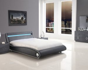 contemporary bedroom furniture exclusive leather platform bedroom sets feat. light - bedroom furniture sets CYQWMSA