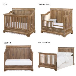 convertible cribs concept bertini pembrooke 4-in-1 convertible crib, natural rustic DFAGBOG