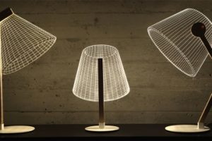 cool lamps the new bulbing lamp collection uses lampshades that are really just 2d MTGHSWP