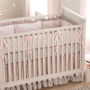 cot bedding paris script baby crib bedding KWTWSXF