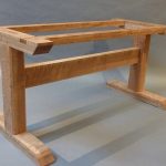 curly oak trestle table: hastening design studio UVFPJDA