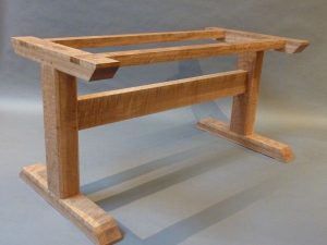 curly oak trestle table: hastening design studio UVFPJDA