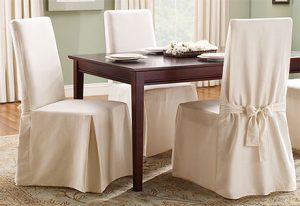 dining room chair covers crisp, pure cotton. LIBRVPV