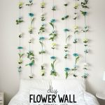 diy room decor diy flower wall // headboard // home decor XUKDZJE