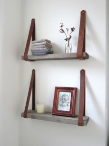 diy shelves diy decorative shelving. leathershelve21 HOLHAGF