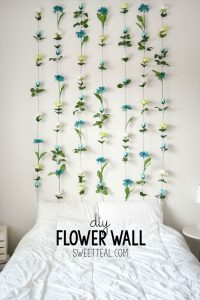 diy wall decor diy flower wall // headboard // home decor LCLJBGS