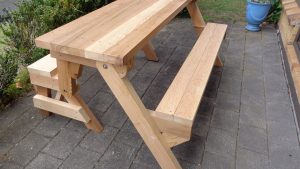 folding picnic table made out of 2x4s - youtube TQIIOHT