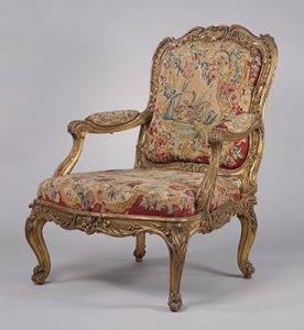 french furniture armchair (fauteuil à la reine) (part of a set) ZMWDRCY