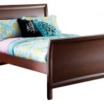 full bed ivy league cherry 3 pc full sleigh bed - beds dark wood IAAVUFI