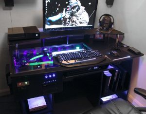 gaming computer desk ultimate gaming pc custom desk build log - youtube XAPOVYL