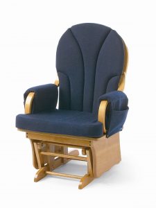 glider chair foundations lullaby adult glider rocker - blue PNIAUKI