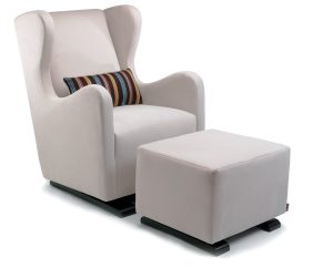 glider chair modern vola glider and ottoman - stone with paul smith pillow fabric shown. VRWKQCX