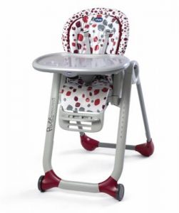 high chairs chicco polly progress highchair - cherry AACQPXU