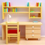 kids study table study table with side drawers: HYKBCCN
