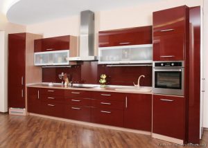 kitchen cupboards modern red kitchen NWCLAAL