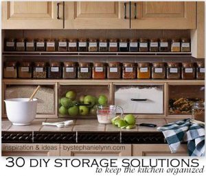 kitchen organization 30 diy storage solutions to keep the kitchen organized XOQUWAV