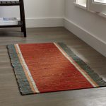kitchen rugs quentin orange cotton rug RRDSFZX