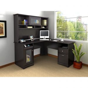 l shaped desk bush cabot l-shaped desk - desks at hayneedle RGQFUIV