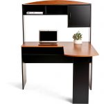 l shaped desk mainstays l-shaped desk with hutch, multiple finishes RYNDDSP