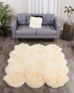 large champagne sheepskin rug - 6-pelt sexto (5.5x6 ft) GMILJGL