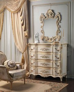 louis xvi white and gold classic bedroom | vimercati classic furniture  handmade LTTRJXD